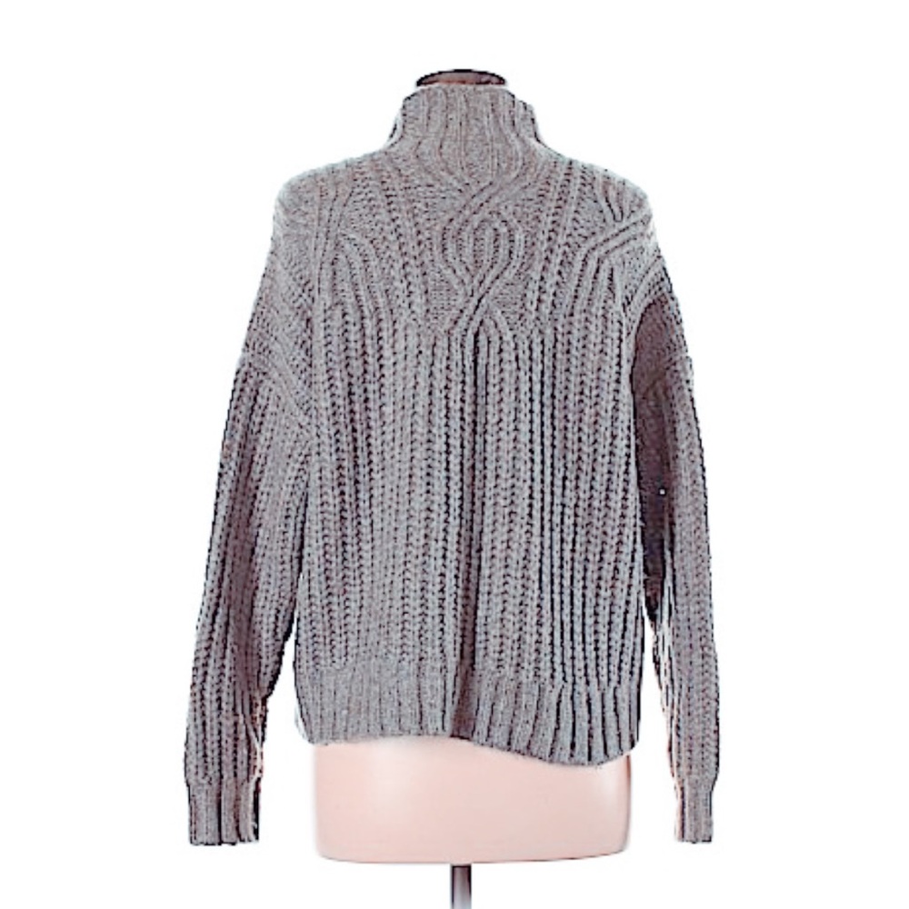 aerie chunky knit turtleneck sweater